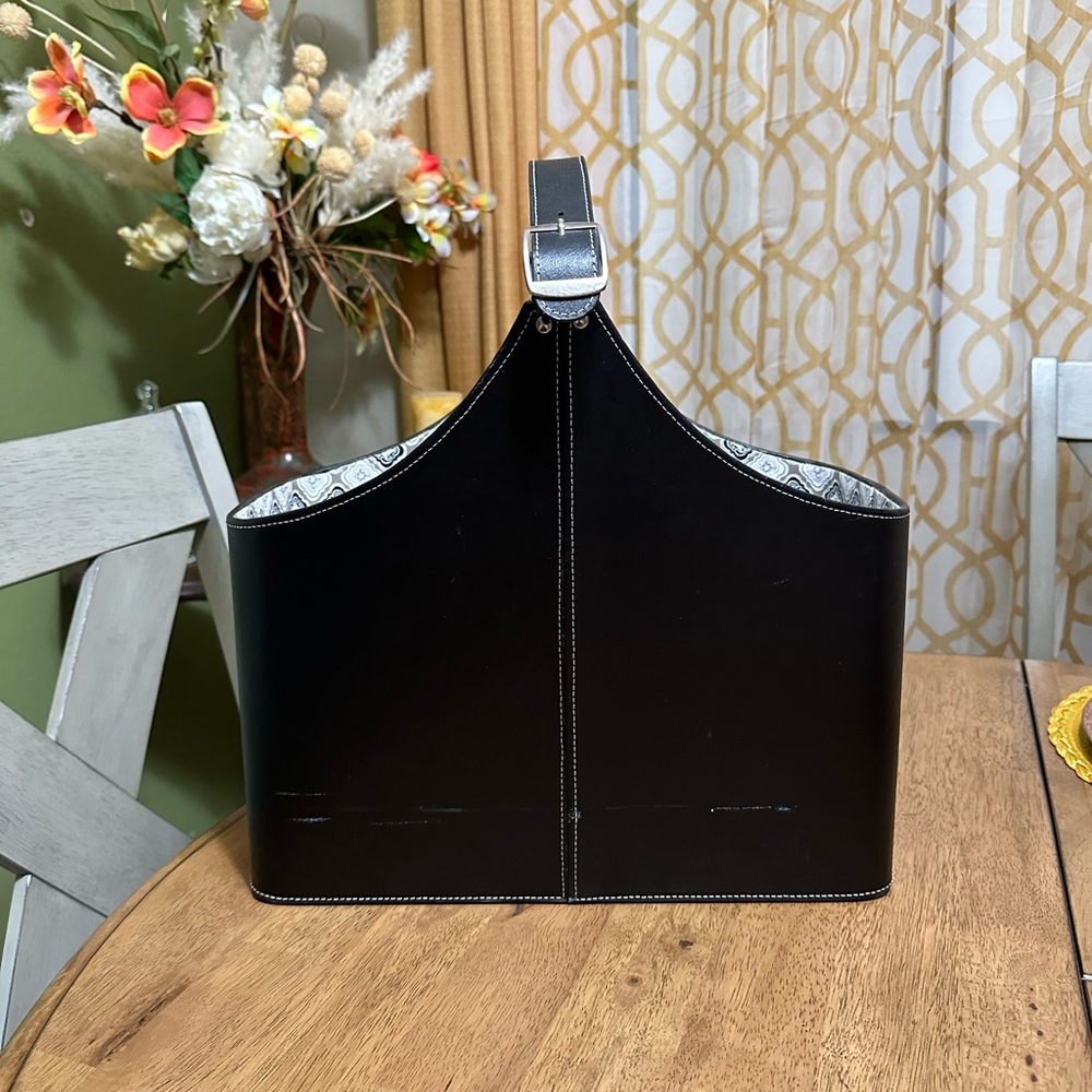Faux Leather Magazine holder